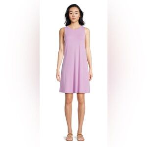 Time and Tru Women's Sleeveless stretch Knit Swing Dress XL soft Violet casual